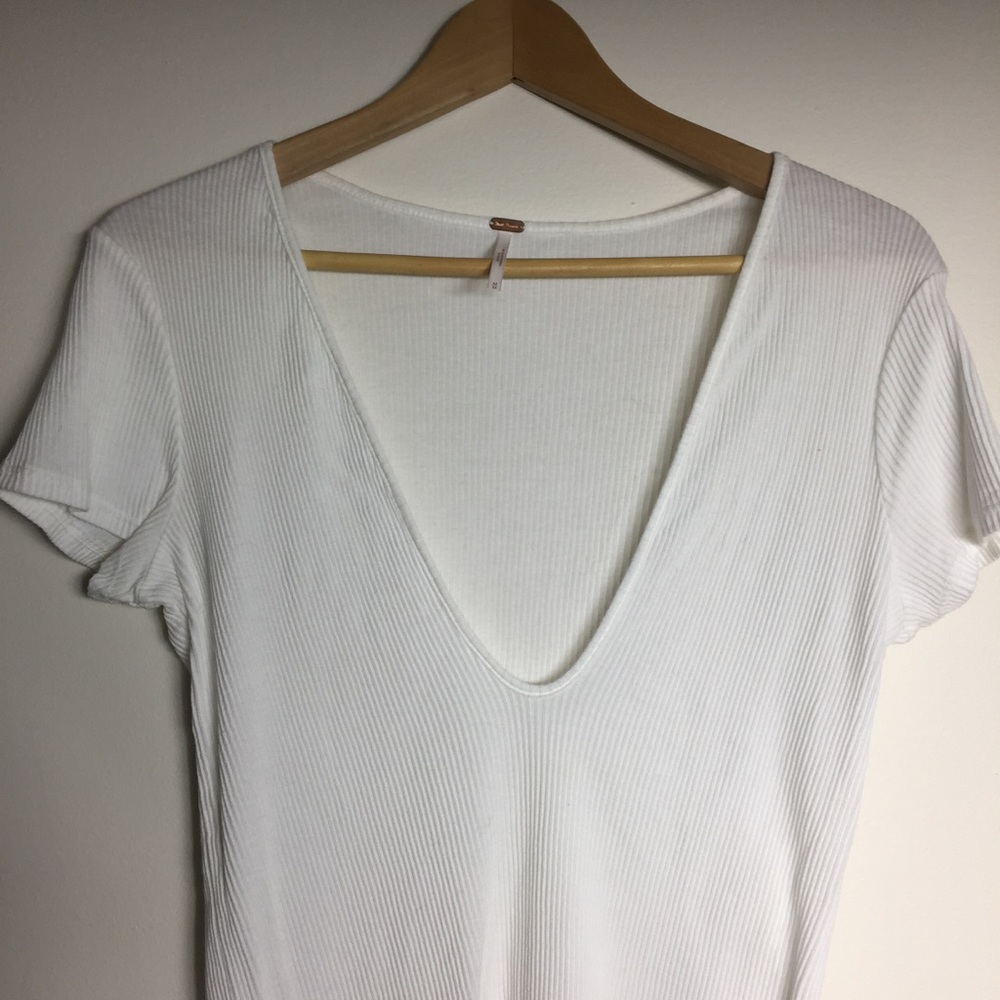 Never Worn Low Cut Free People Tshirt